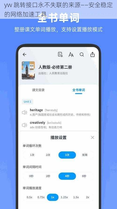 yw 跳转接口永不失联的来源——安全稳定的网络加速工具